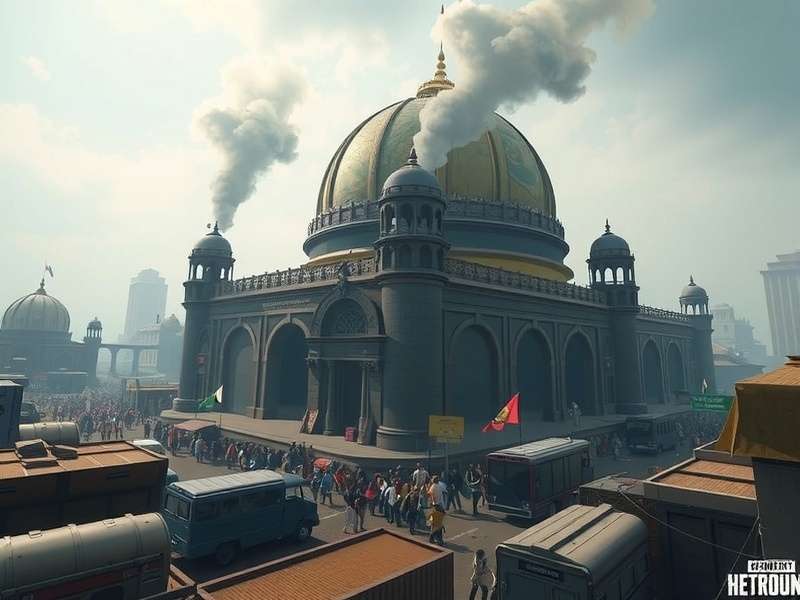 Desi PUBG Heroes Bombay Bazaar map showing crowded streets, chawls, and marketplaces inspired by Mumbai